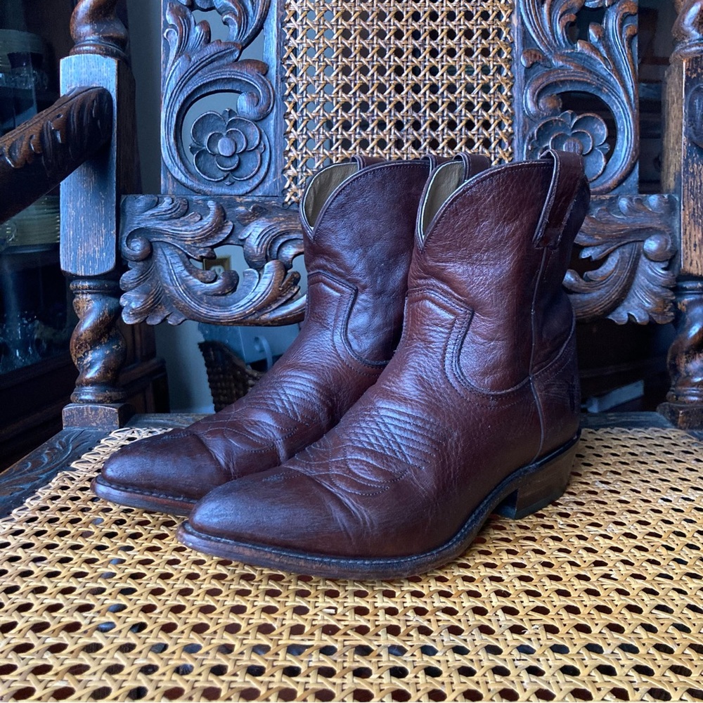 Women’s Brown Frye Billie Western Ankle Boots